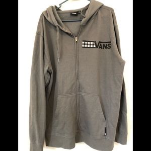 Vans zip up sweat shirt